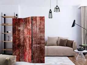 Paraván - Purple Wood [Room Dividers] Veľkosť: 135x172, Verzia: Jednostranný