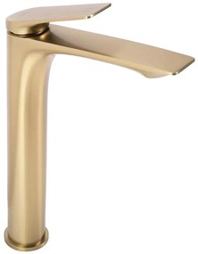 Umývadlová batéria vysoká Rea Avalon zlatá kartáčovaná