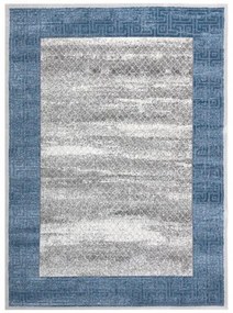 Moderný koberec NOBLE  1512 68 vzor rámu, Grécky vintage, krémovo/ modrý