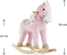Hojdací koník Pony ružový