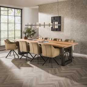 Jedálenský stôl 20-35 300x100cm Acacia natural 6cm  - Komfort-nábytok