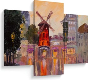 Obraz - Moulin rouge, Paríž, Francúzsko (90x60 cm)