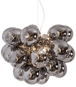 ByRydens 4200650-4505 - Luster na lanku GROSS GRANDE 8xG9/4W/230V dymová/čierna