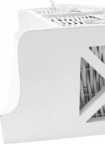 Vešiaková polica s košíkmi Rafaello, biela