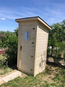 domceknazahradu.sk - MINI Domček na náradie - Premium, farba natur, (1,2 × 1,2 m), D_MINI2