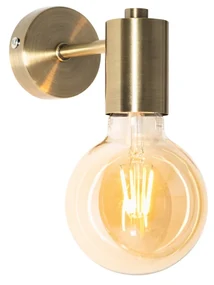 Priemyselná nástenná lampa bronzová - Facil
