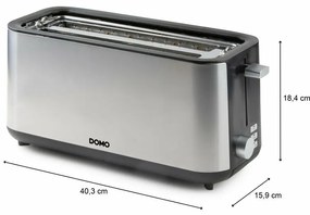 DOMO DO967T hriankovač na 4 plátky s rozpekačom