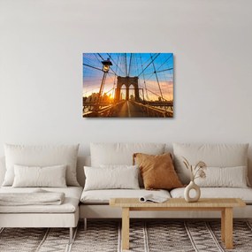 Sklenený obraz - Brooklynský most, Manhattan, New York (70x50 cm)