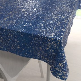 Biante Zamatový obdĺžnikový obrus Isabela IBL-005 Gold Design kráľovská modrá 120x180 cm