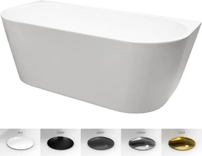 Besco Akrylátová voľne stojaca vaňa Vica NEW CC/BP 150x80 (160x80, 170x80), bez prepadu BESCO-Typ výpuste: Alcaplast Click-Clack s vrchným čistením, …