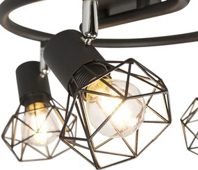 Inteligentný reflektor čierny otočný a sklopný vrátane 3 wifi p45 - Mosh