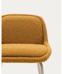 Barová stolička v horčicovej farbe (výška sedadla 65 cm) Aimin – Kave Home