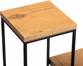 STOJAN NA KVETINÁČ KASKADA 110X40X40 CM ČIERNA/HNEDÁ