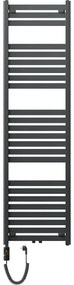 Mexen Uran, elektrické vykurovacie teleso 1800x500 mm + vykurovacia tyč 900 W, antracitová, W105-1800-500-2900-66