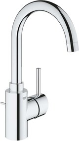 GROHE Concetto páková umývadlová batéria s otočným výtokom, s odtokovou súpravou s tiahlom, výška výtoku 202 mm, chróm, 32629002