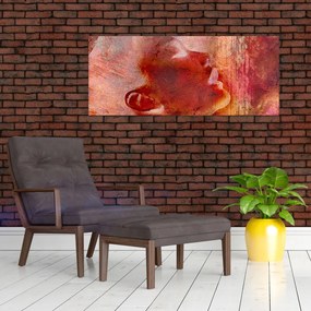 Obraz - Profil ženskej tváre (120x50 cm)