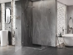 Mexen Lunar-B L, 1-krídlový sprchový kút, ľavý, 85 x 80 cm, 8mm číre sklo, chrómový profil, 832L-085-080-01-00-L