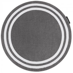 Okrúhly koberec HAMPTON Rám sivý