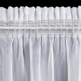 ZÁCLONA MIREA NA PÁSKE 350 X 150 CM BIELA