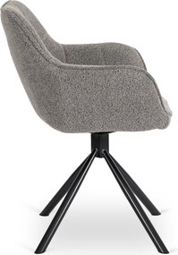 PROXIMA.store - Člúnená otočná stolička PEONY FARBA: béžová