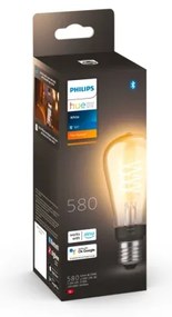 LED Stmievateľná žiarovka Philips Hue WHITE FILAMENT ST64 E27/7W/230V 2100K