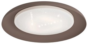 EGLO LED stropné moderné osvetlenie PENJAMO, 17,28W, teplá biela, 50cm, okrúhle, mokka