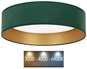 Brilagi - LED Stropné svietidlo VELVET LED/24W/230V 3000/4000/6400K zelená/zlatá