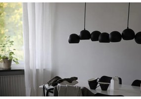 Čierne závesné svietidlo s kovovým tienidlom Cupolo – Markslöjd