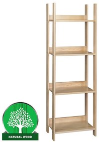 Regál eko stredný 150 borovica lak