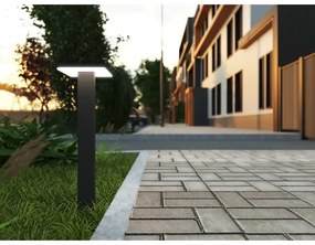 LED Vonkajšia lampa so senzorom BARI LED/10W/230V 4000K 60 cm IP54 antracit