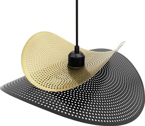 Toolight Toolight, stropné svietidlo 1xE27 APP1471-1CP, čierna-zlatá lesklá, OSW-02448