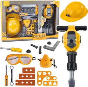 LEAN Toys Sada náradia pneumatické kladivo na batérie 21 ks