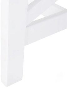 Záhradný stôl z akáciového dreva 100 x 55 cm biely BALTIC Beliani
