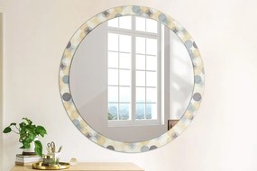 Okrúhle zrkadlo s potlačou Geometrické kolesá fi 100 cm