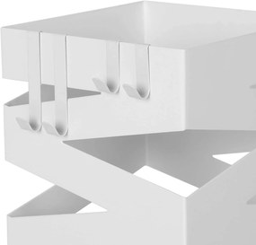 Kovový stojan na dáždniky Loft White, 49x15,5 cm
