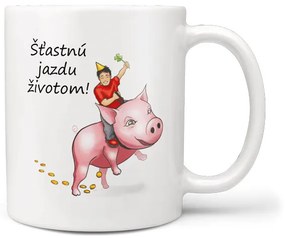 Hrnček Šťastnú jazdu životom (Náplň hrnčeka: Žiadna)