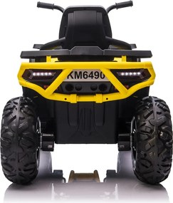 LEAN CARS Elektrická štvorkolka XMX607 LED MP3 žltá