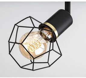 Rabalux 71066 - Bodové svietidlo FRAN 2xE27/40W/230V čierna