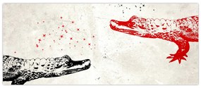 Obraz - Krokodíly (120x50 cm)