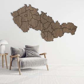 Puzzle mapa Českej a Slovenskej republiky, Československo | SENTOP HDF-M011