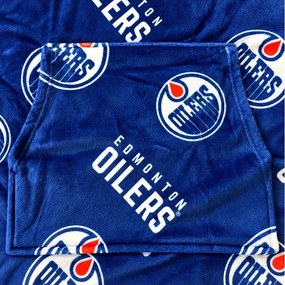 Mikinová televízna deka NHL Edmonton Oilers – veľ. M