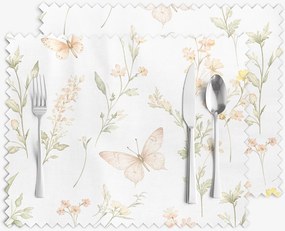 Goldea prestieranie na stôl teflónové - motýlia záhrada - sada 2ks 30 x 40 cm