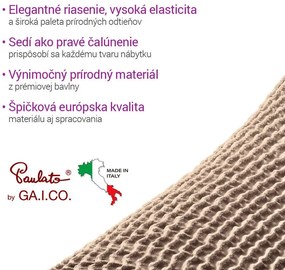 Bielastické poťahy COSTINA oriešková kreslo (š. 60 - 110 cm)