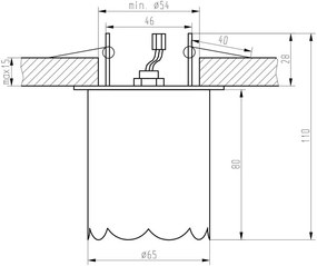 CLX Dizajnové podhľadové stropné svietidlo CELL, 1xG9, 40W