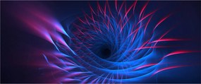 Obraz - abstrakcia kvetu (120x50 cm)