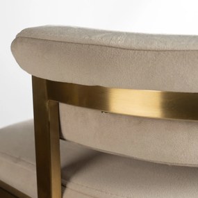 BAROVÁ STOLIČKA SUE BÉŽOVÁ + ZLATÁ