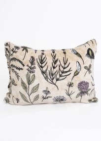 Obliečka na vankúš mikroplyš Exclusive 50 × 70 cm - Herbár béžový