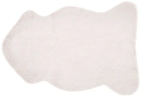 Umelá zajačia kožušina 60 x 90 cm biela UNDARA Beliani