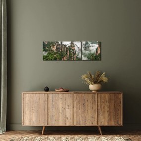 Obraz - National Park Zhangjiajie, Čína (s hodinami) (90x30 cm)