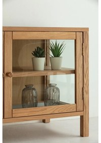 TV stolík v dekore duba v prírodnej farbe 160x50x40 cm Ceci – MOME